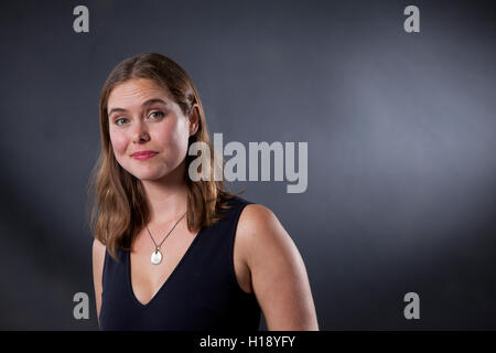 Agnes Török, der schwedische Dichter und gesprochenes Wort Künstler, auf dem Edinburgh International Book Festival. Edinburgh, Schottland. 16. August 2016 Stockfoto