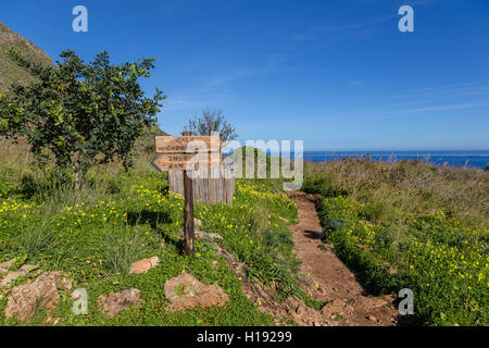 Zingaro natural reserve in der Provinz von Trapani, Sizilien - Riserva Naturale Dello Zingaro Stockfoto