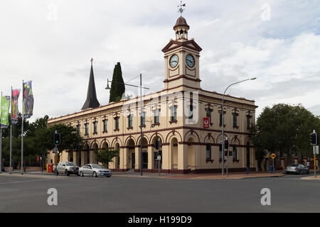 Postamt Albury (1875) von lokalen Baumeister, Alexander Frew, um eine frühere Struktur.  Albury, New South Wales Australien Stockfoto