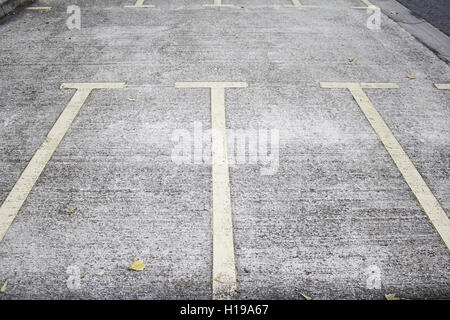 Linien des Parks im städtischen Straßenverkehr symbol Stockfoto