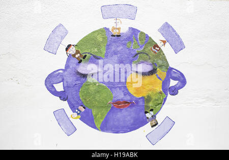 Union in das Land der Menschen verschiedener Nationalitäten Stockfoto