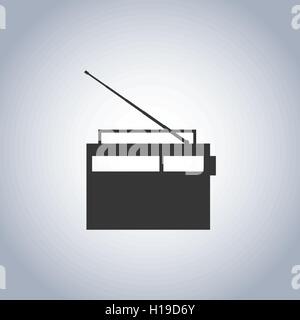 Das Radio-Symbol, Vektor-Illustration. Stock Vektor