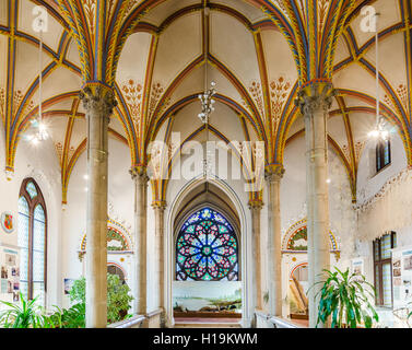 BUDAPEST, Ungarn - 23. Februar 2016: Das Innere der Burg Vajdahunyad in Budapest. Stockfoto