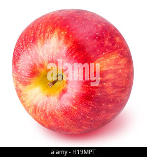ein roter Apfel, isoliert auf weißem Hintergrund Beschneidungspfad Stockfoto