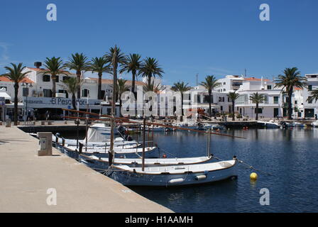 Hafen von Fornells, Menorca, Spanien Stockfoto