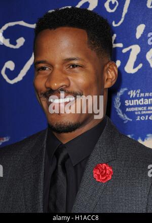 Los Angeles, CA, USA. 21. Sep, 2016. Nate Parker im Ankunftsbereich für die Geburt von A NATION Premiere, ArcLight Hollywood Cinerama Dome, Los Angeles, CA 21. September 2016. © Elisabeth Goodenough/Everett Collection/Alamy Live-Nachrichten Stockfoto