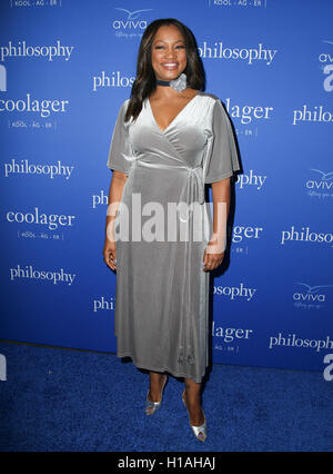 West Hollywood, Ca. 22. September 2016. Garcelle Beauvais besucht die "Welcome to Age of Cool" Veranstaltung von Philosophie und Ellen Pompeo am 22. September 2016 in West Hollywood, Kalifornien. (Credit: Parisa Afsahi/Media-Punch). / Alamy Live News Stockfoto