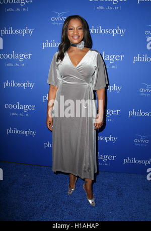 West Hollywood, Ca. 22. September 2016. Garcelle Beauvais besucht die "Welcome to Age of Cool" Veranstaltung von Philosophie und Ellen Pompeo am 22. September 2016 in West Hollywood, Kalifornien. (Credit: Parisa Afsahi/Media-Punch). / Alamy Live News Stockfoto
