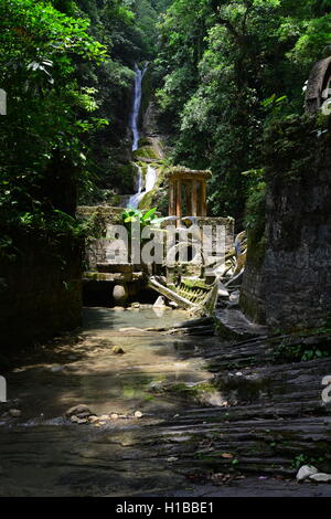 Mexiko, San Luis Potosi Zustand Huasteca, Xilitla, Las Pozas, Edward James Gärten Stockfoto