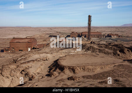 Humberstone Salpeter Werke Stockfoto