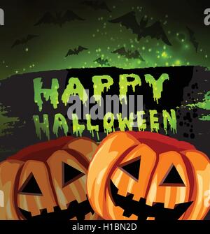 Happy Halloween-hanwritten Stock Vektor