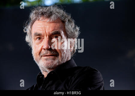John Hände, der britische Autor von Sachbüchern und Romanen, auf dem Edinburgh International Book Festival. Edinburgh, Schottland. 17. August 2016 Stockfoto