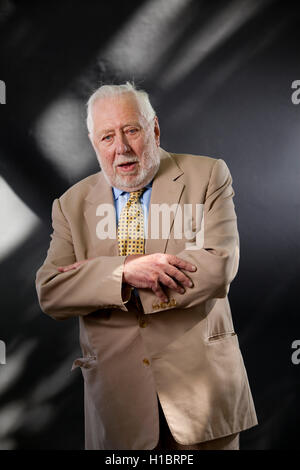 Roy Hattersley, die britische Labour-Politiker, Autor und Journalist, an das Edinburgh International Book Festival. Edinburgh, Schottland. 17. August 2016 Stockfoto