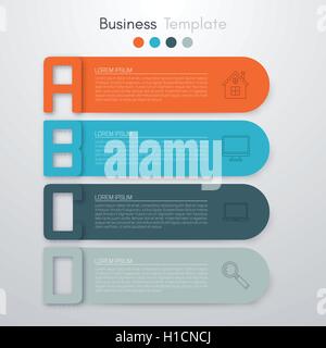 Aktie Vector Geschäft Infografiken Stock Vektor