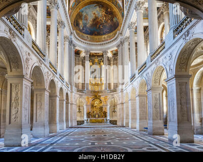 Die königliche Kapelle (Chapelle Royale), Château de Versailles (Schloss von Versailles), in der Nähe von Paris, Frankreich Stockfoto