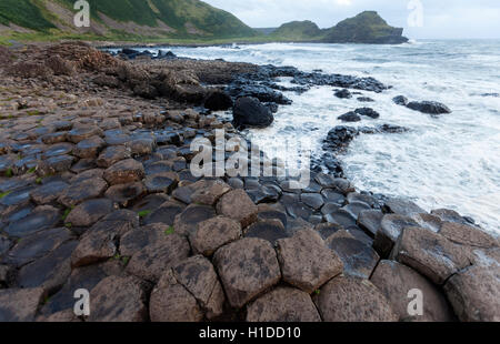 Hafen Ganny am Giant's Causeway, Bushmills, County Antrim, Nordirland, Vereinigtes Königreich Stockfoto