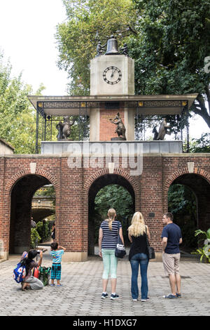 Delacorte Uhr im Central Park, New York Stockfoto