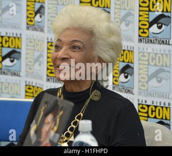 Star Trek, Nichelle Nichols, Lt. Uhura, 60er Jahre TV-Show, Kommunikationsbeauftragte Stockfoto