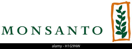 Logo der amerikanische multinationale Agrochemie und Biotechnologie-Unternehmen Monsanto mit Sitz in St. Louis in Missouri. Stockfoto