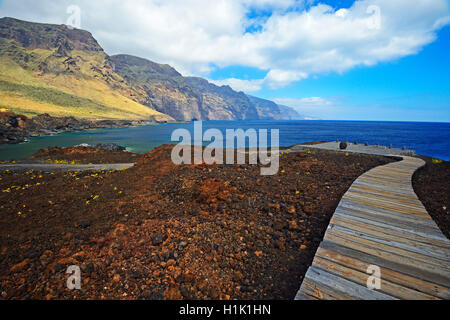 Los Gigantes Beim Faro de Teno, Buenovista, Teneriffa, Spanien Stockfoto