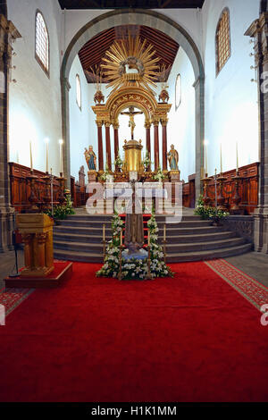 Kirche Matriz de Santa Ana, Garachico, Teneriffa, Kanarische Inseln, Spanien Stockfoto