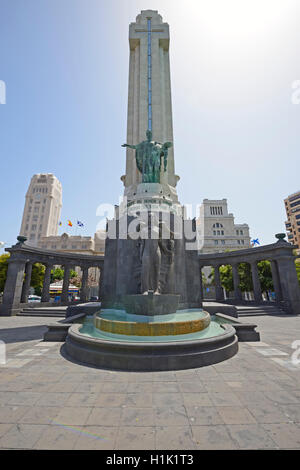 Denkmal Monumento ein Los Caídos, Plaza de Espana, Santa Cruz, Teneriffa, Kanarische Inseln, Spanien Stockfoto