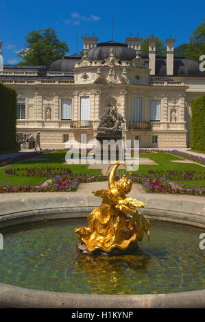 Linderhof, Schloss Linderhof Linderhof Palast, Schloss Linderhof, Upper Bavaria, Bayern, Deutschland, Europa. Stockfoto