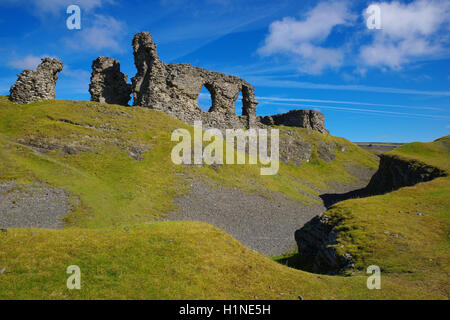 Castell Dinas Bran Ruine, Llangollen, Wales, Stockfoto