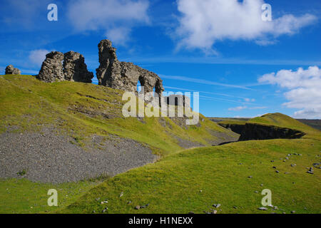 Castell Dinas Bran Ruine, Llangollen, Wales, Stockfoto