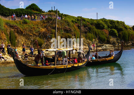 Amlwch Wikingerfestival, Bull Bay Anglesey Stockfoto