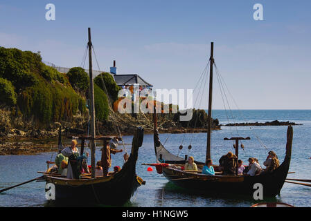 Amlwch Wikingerfestival, Bull Bay Anglesey Stockfoto