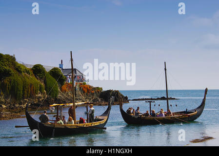 Amlwch Wikingerfestival, Bull Bay Anglesey Stockfoto