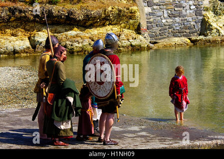 Amlwch Wikingerfestival, Bull Bay Anglesey Stockfoto