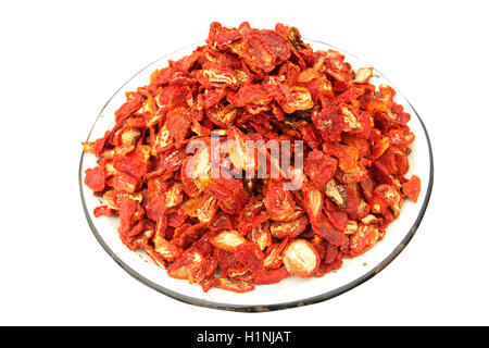 Hausgemachte Bio-Tomaten trocknen Stockfoto
