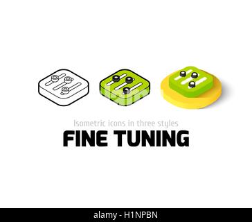 Fine tuning Symbol in verschiedenen Stil Stock Vektor