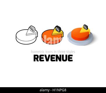 Umsatz-Symbol im anderen Stil Stock Vektor