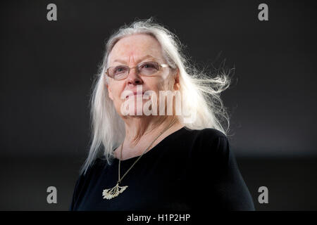 Gillian Clarke, den Waliser nationalen Dichter und Dramatiker, auf dem Edinburgh International Book Festival. Edinburgh, Schottland. 18. August 2016 Stockfoto