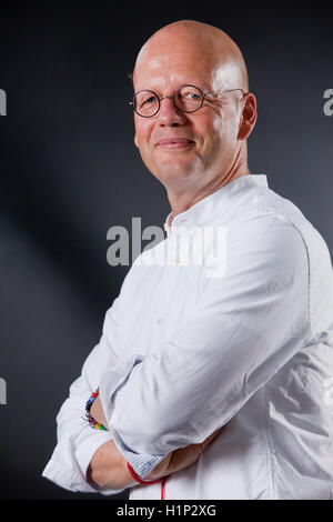 Jan-Philipp Sendker, deutscher Autor und Journalist, an das Edinburgh International Book Festival. Edinburgh, Schottland. 18. August 2016 Stockfoto