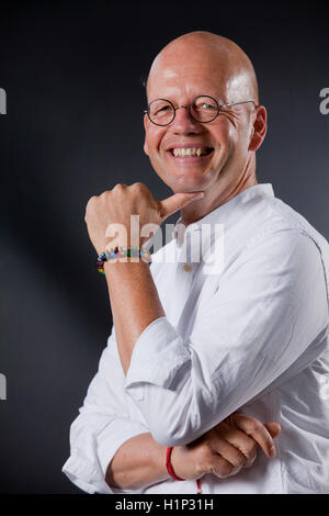 Jan-Philipp Sendker, deutscher Autor und Journalist, an das Edinburgh International Book Festival. Edinburgh, Schottland. 18. August 2016 Stockfoto