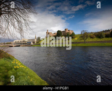 Inverness Castle, Inverness, Schottisches Hochland Stockfoto