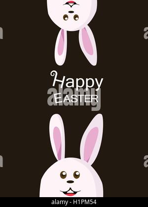 Vektor der Hase Osterhase mit braunen dunkle Schokolade staatlich Stock Vektor
