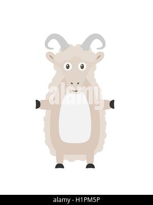 Lustige Schafe Charakter Stock Vektor