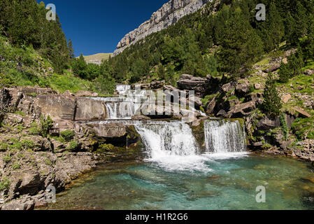 Gradas de Soaso im Ordesa Nationalpark Stockfoto