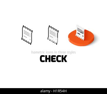 Häkchensymbol in anderen Stil Stock Vektor
