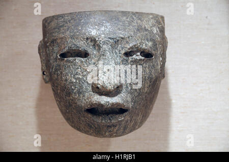 Amerika. Mexiko. Teothihuacan. Maske. 3. bis zum 7. Jahrhundert. Grünstein. Stockfoto