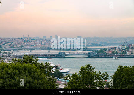 Blick über Istanbul aus dem Topkapı-Palast Stockfoto