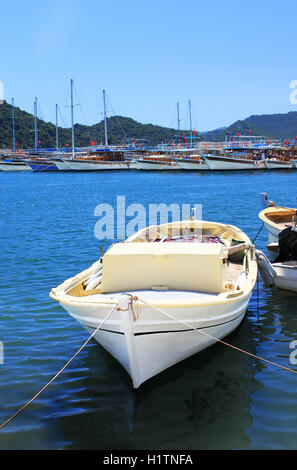 Boot und Yachten, in der Nähe von Kekova Insel, Türkei Stockfoto