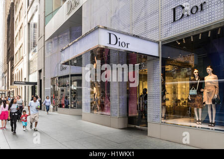 Dior Storefront, East 57th Street, NYC Stockfoto