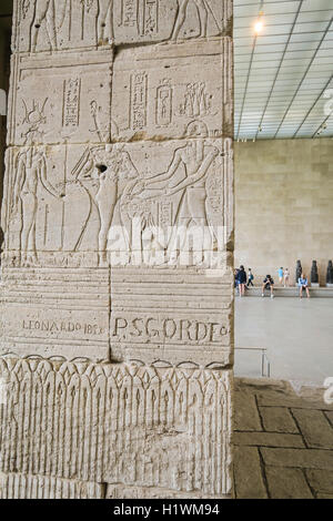 Tempel von Dendur im Metropolitan Museum of Art, New York, USA Stockfoto