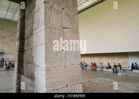 Tempel von Dendur im Metropolitan Museum of Art, New York, USA Stockfoto